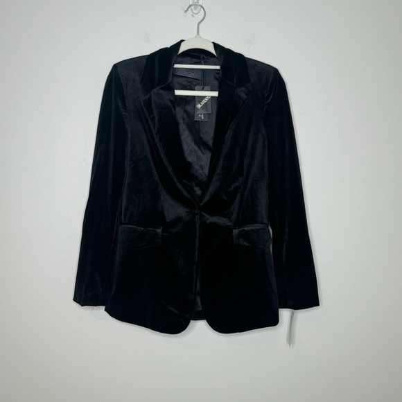 NWT Blank NYC Black Velvet Closing Time Blazer XS - Picture 3 of 7